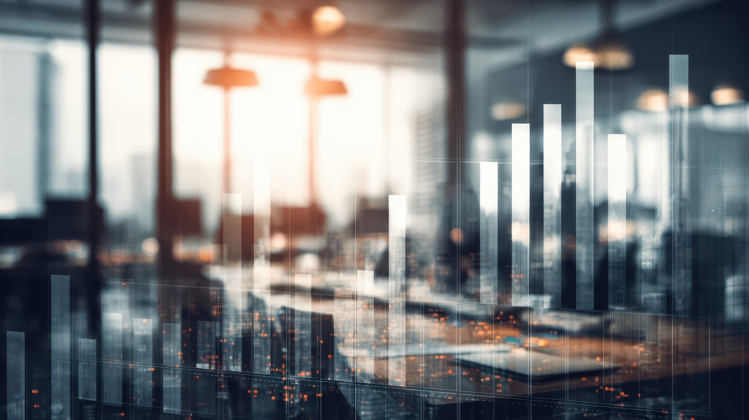 business growth financial data analysis modern office
